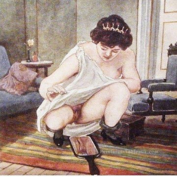 Nu œuvres - regarder le vagin Gerda Wegener Erotique Adulte